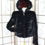 BRAND NEW BLACK FOX FUR JACKET HOOD WOMEN ALL SIZE