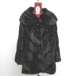 NEW DARK RANCH MINK FUR STROLLER CRYSTAL DESIGN WOMEN ALL SIZE