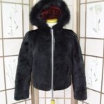 BRAND NEW BLACK SH. RACCOON & FOX FUR JACKET HOOD WOMEN ALL SIZE