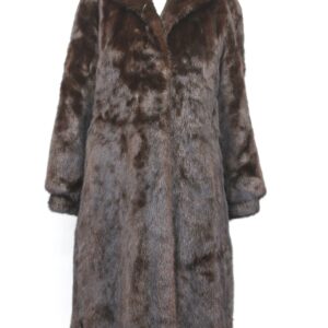 EXCELLENT CANADIAN DARK RANCH MINK FUR COAT JACKET WOMEN WOMAN SIZE 4 SMALL