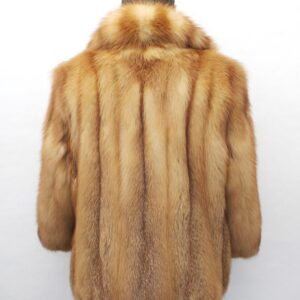 BRAND NEW NATURAL RED FOX FUR JACKET COAT W/HOOD MEN MAN SIZE ALL