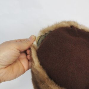 SCRAP ITEM: PASTEL MINK FUR & FABRIC HAT CAP ARTS & CRAFTS