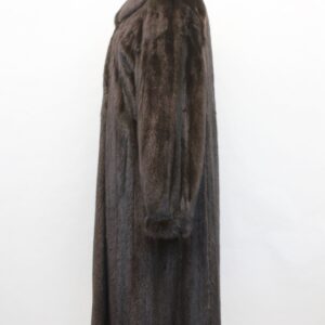 EXCELLENT CANADIAN DARK RANCH MINK FUR COAT WOMEN WOMAN SIZE 4-6 SMALL