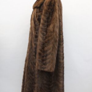 EXCELLENT CANADIAN DEMI BUFF MINK FUR COAT WOMEN WOMAN SIZE 6-8 SMALL-MEDIUM