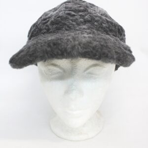 NEW REFURBISHED GRAY LAMB FUR HAT CAP MEN MAN SIZE ALL BASEBALL CAP STYLE