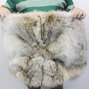 BRAND NEW COYOTE FUR BOXER SHORT PANTS MEN MAN CUSTOM MADE DOUBLE SIDED FURS