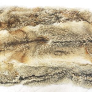 REFURBISHED NEW COYOTE FUR AREA RUG SMALL BLANKET THROW BED COVER
