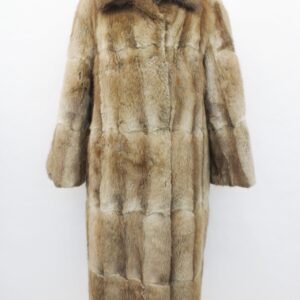 EXCELLENT MUSKRAT FUR COAT JACKET WOMEN WOMAN SIZE 4-6 SMALL