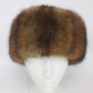 BRAND NEW NATURAL CANADIAN SABLE FUR HAT WOMEN WOMAN SIZE ALL