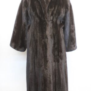 EXCELLENT CANADIAN DARK RANCH MINK FUR COAT JACKET WOMEN WOMAN SIZE 6 SMALL