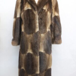 MINT MUSKRAT FUR COAT JACKET WOMEN WOMAN SIZE 4-6 SMALL