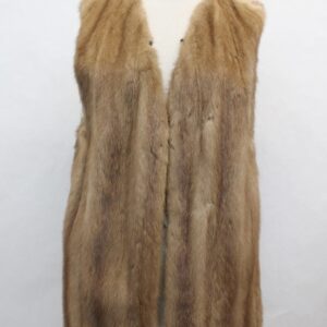 MINT CANADIAN PASTEL MINK FUR VEST WOMEN WOMAN SIZE 4 SMALL