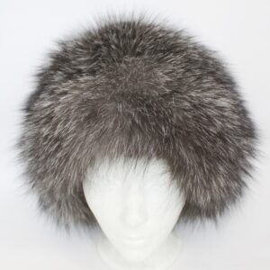 BRAND NEW NATURAL INDIGO FOX FUR HAT WOMEN WOMAN SIZE ALL