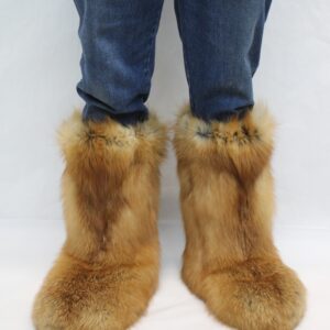 BRAND NEW CANADIAN RED FOX FUR BOOTS SOCKS WOMEN WOMAN MAN MEN SIZE ALL