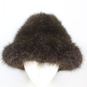 BRAND NEW LONG HAIRED BEAVER FUR HAT W/ SMALL BRIM MEN MAN SIZE ALL