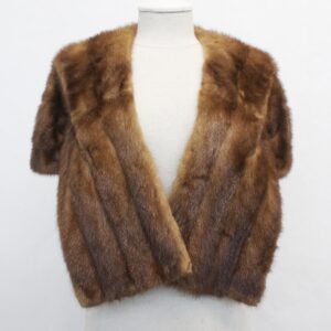 MINT CANADIAN DEMI BUFF MINK FUR STOLE SHAWL WRAP WOMEN WOMAN SIZE 13" X 45"