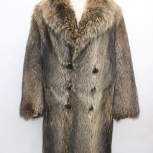 EXCELLENT RACCOON FUR COAT JACKET MEN MAN SIZE 38-40 SMALL-MEDIUM