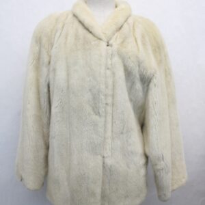 EXCELLENT CANADIAN PEARL MINK FUR JACKET COAT WOMEN WOMAN SIZE 6 SMALL