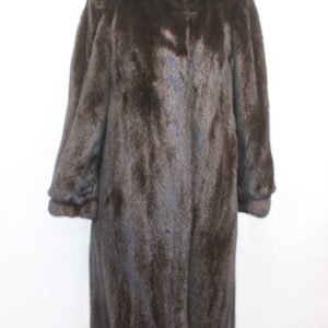 EXCELLENT CANADIAN DARK RANCH MINK FUR COAT JACKET WOMEN WOMAN SIZE 4-6 SMALL