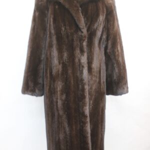 EXCELLENT CANADIAN DARK RANCH MINK FUR COAT JACKET WOMEN WOMAN SIZE 6 SMALL