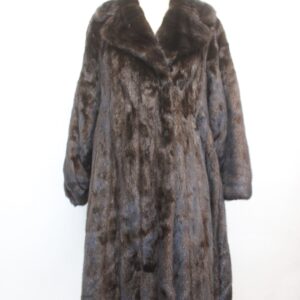 EXCELLENT CANADIAN DARK RANCH MINK FUR COAT JACKET WOMEN WOMAN SIZE 6 SMALL