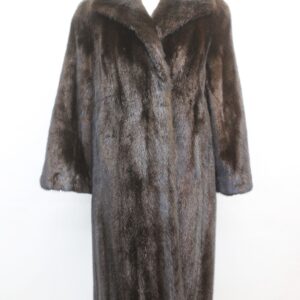 EXCELLENT CANADIAN DARK RANCH MINK FUR COAT JACKET WOMEN WOMAN SIZE 4-6 SMALL