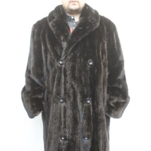 NEW REFURBISHED BLACK MINK FUR COAT MEN MAN SIZE ALL MADE TO MEASUREMENT
