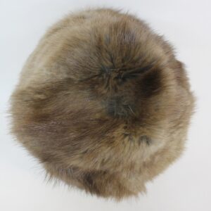 EXCELLENT NATURAL CANADIAN MUSKRAT FUR HAT CAP WOMEN WOMAN SIZE ALL