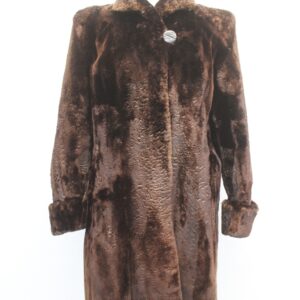 MINT NATURAL ARCTIC BEAVER FUR COAT JACKET WOMEN WOMAN SIZE 4-6 SMALL SOFT