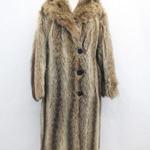SCRAP ITEM: RACCOON RACOON FUR COAT JACKET WOMEN WOMAN SIZE N/A