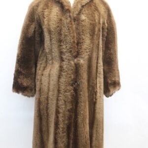 MINT NATURAL SHEARED RACCOON RACOON FUR COAT JACKET WOMEN WOMAN SIZE 4 PETITE