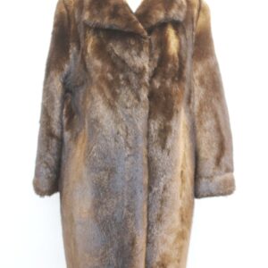 MINT NATURAL MUSKRAT FUR JACKET COAT WOMEN WOMAN SIZE 4-6 SMALL