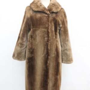 EXCELLENT SHEARED BEAVER FUR COAT JACKET WOMEN WOMAN SIZE 4-6 SMALL