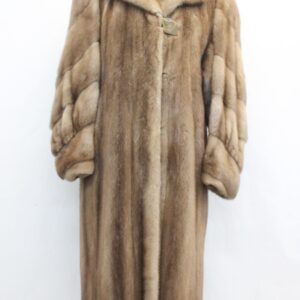 MINT BROWNISH GRAY MINK FUR COAT JACKET WOMEN WOMAN SIZE 6 SMALL