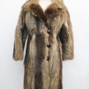 MINT RACCOON RACOON FUR COAT JACKET WOMEN WOMAN SIZE 2-4 PETITE