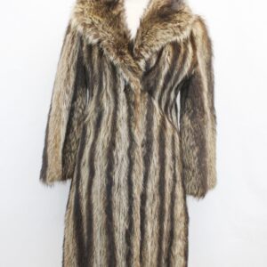 SCRAP ITEM: RACCOON RACOON FUR COAT JACKET WOMEN WOMAN SIZE N/A