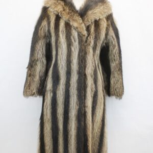 SCRAP ITEM: RACOON RACCOON FUR COAT JACKET WOMEN WOMAN SIZE N/A