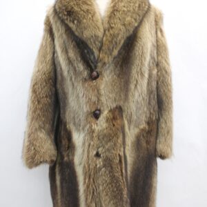 MINT NATURAL RACCOON FUR COAT JACKET MEN MAN SIZE 46-48 2XL-3XL