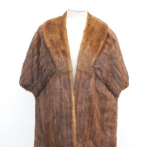 EXCELLENT CHINESE MINK FUR STOLE WRAP SHAWL WOMEN WOMAN SIZE 20"X 63"