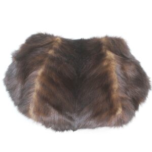 SCRAP ITEM: DEMI BUFF MINK FUR HANDMUFF PURSE WOMEN WOMAN 16" WIDE 11" HIGH