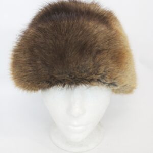 MINT CANADIAN NATURAL MUSKRAT FUR HAT WOMEN WOMAN SIZE ALL