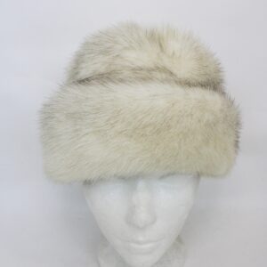 SCRAP ITEM: BROWN CROSS MINK FUR HAT WOMEN WOMAN SIZE N/A