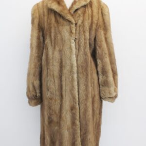 SCRAP ITEM: CANADIAN PASTEL / LIGHT BROWN MINK FUR JACKET COAT SIZE N/A