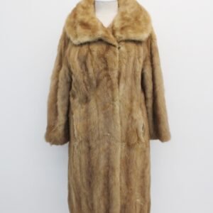 SCRAP ITEM: CANADIAN PASTEL / LIGHT BROWN MINK FUR COAT JACKET SIZE N/A