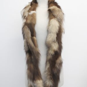 SHOWROOM NEW CRYSTAL FOX FUR SCARF WRAP WOMEN WOMAN
