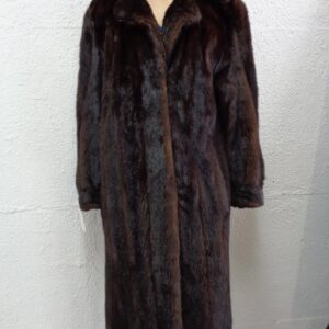 MINT CANADIAN DARK RANCH MINK FUR COAT JACKET WOMEN WOMAN SIZE 12-14 LARGE