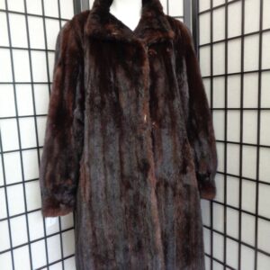 SCRAP ITEM: DARK RANCH MINK FUR COAT JACKET SIZE N/A