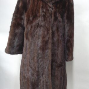 EXCELLENT CANADIAN DARK RANCH MINK FUR COAT JACKET WOMEN WOMAN SIZE 6-8 S-M