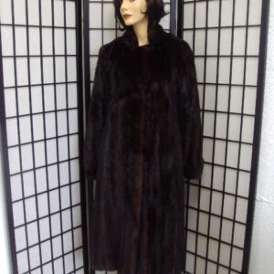 SCRAP ITEM: DARK RANCH MINK FUR COAT JACKET SIZE N/A