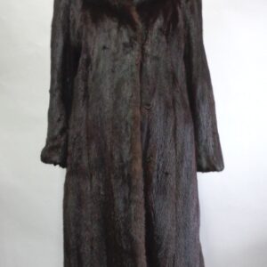 MINT CANADIAN DARK RANCH MINK FUR COAT JACKET WOMEN WOMAN SIZE 4-6 SMALL
